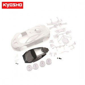 [KYOSHO] Audi R8LMS Night-R WhiteBodySet w/Wheel 