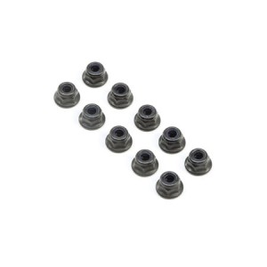 [TLR Racing] M4 Flanged Lock Nuts (10) 