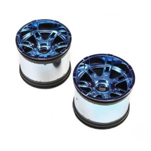 [TEAM LOSI] (1/8 ���� Ʈ�� ���� ũ�� ��) Wheel, 17mm, Blue Chrome (2): LST 3XL-E (ǰ��:LOS44002 Ÿ�̾ ���) 