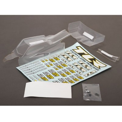 [���ܼ�] TLR230007 [TLR Racing] Body & Wing Set, Clear, w/Stickers: 22 3.0 �̵����ٵ�(��Į,������)