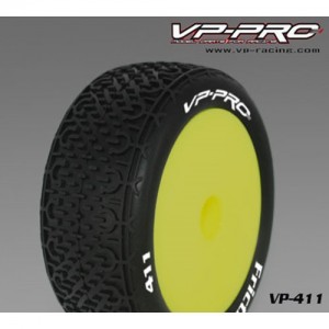 [VP PRO RACING] (1:10 ����� Ÿ�̾� ��) Friction1/10 4WD Elec. Offroad Buggy Rear Rubber Tyre Unglued��Durango Yellow dish rim��Super Flexx *** �Ѻ��� 2�� ���� 