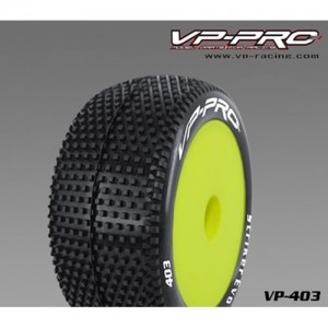 [VP PRO RACING] (1:10 ����� Ÿ�̾� ��)Striker Evo1/10 4WD Elec. Offroad Buggy Rear Rubber Tyre Unglued[Durango Yellow dish rim] *** �Ѻ��� 2�� ���� 