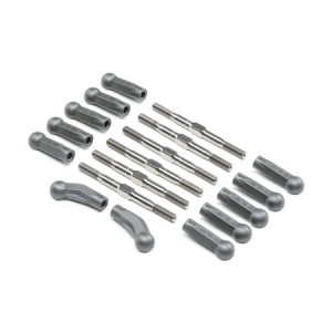 [TLR Racing] HD Turnbuckle Kit, Titanium: 22 5.0 