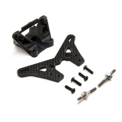 [���ܼ�] TLR334057 [TLR Racing] Carbon Laydown Rear Tower 2mm Conversion: 22 5.0