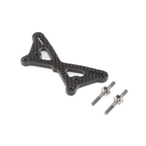 [TLR Racing] Carbon Front Tower w/Ti Standoffs: 22 5.0 