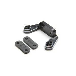 [TLR Racing] Rear Camber Block, Black, w/Inserts: 22 5.0 