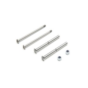 [TLR Racing] Front Hinge Pin and King Pin Set, Polished: All 22 