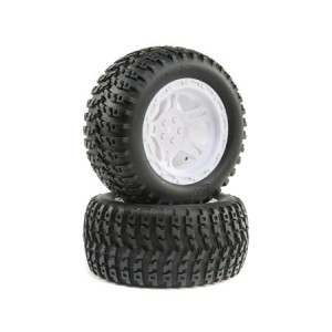 [TEAM LOSI] ���� White Wheel and Tire Mounted (2): 22S ST 