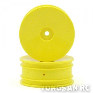 [TEAM LOSI] Team Losi Front Wheel Set (Yellow) (2) (Mini 8IGHT) 