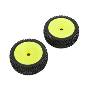 [TLR Racing] [1/5 ���� �� Ÿ�̾� �����Ϸ�]Premount Wheel & Tire, Yellow (2): 5IVE-B 