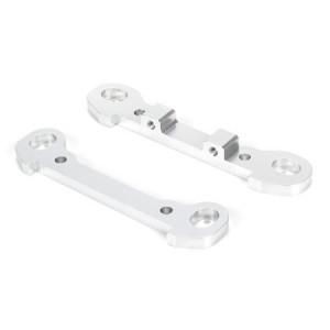 [TEAM LOSI] Rear Hinge Pin Braces, Aluminum, Silver(2): Monster Truck XL 