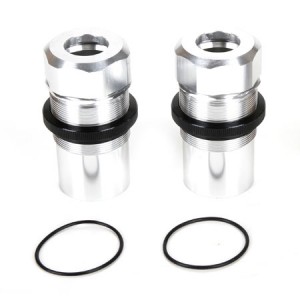 [TEAM LOSI] Fr/Rr Shock Body, Cap, AL, Slvr(2): (Monster Truck XL) 