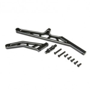 [TEAM LOSI] Chassis Brace Set Rear, Aluminum Black: DBXL-E 2.0 