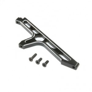 [TEAM LOSI] Chassis Brace, Front, Aluminum, Black: DBXL-E 2.0 