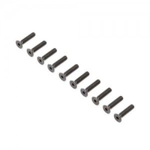 [TEAM LOSI] Flat Head Screws, Stl, BO, M4 x 18mm (10) 