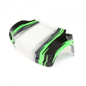[TEAM LOSI] Front Hood, Black: Super Baja Rey 