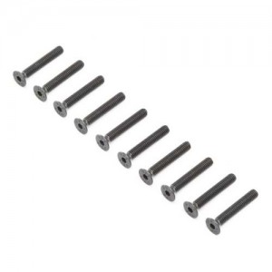 [TEAM LOSI] Flat Head Screws, Stl, BO, M4 x 16mm (10) 