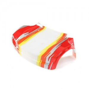 [TEAM LOSI] Front Hood, Red: Super Baja Rey 