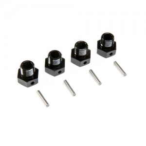 [TEAM LOSI] 17mm Wheel Hex, Black (4): SBR 2.0 