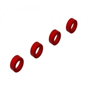[ARRMA] Aluminum Suspension Arm End Cap (Red) (4) 