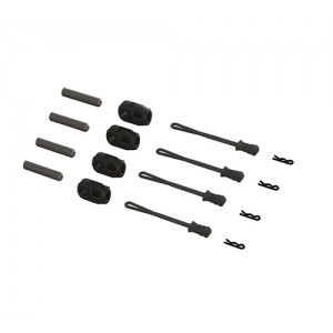 [ARRMA] Brace Rod Ends W/Pins And Retainers (4) 