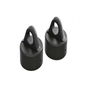 [ARRMA] AR330491 Shock Cap Aluminum Black 6S (2) 