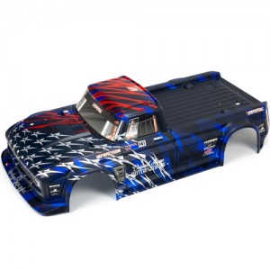 [ARRMA] INFRACTION 6S BLX PAINTED DECALED TRIMMED BODY (BLUE/RED) 