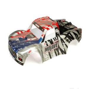 [ARRMA] MOJAVE 6S BLX PAINTED DECALLED TRIMMED BODY (SILVER/RED) 
