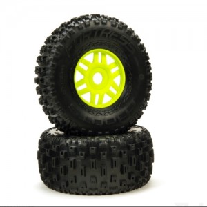 [ARRMA] DBOOTS FORTRESS TIRE SET GLUED (GREEN) (2PCS) 