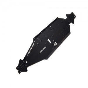 [ARRMA] ALUMINUM CHASSIS CNC 7075 T6 LWB (BLACK) (1PC) for Kraton 