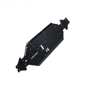[ARRMA] ALUMINUM CHASSIS CNC 7075 T6 SWB (BLACK) (1PC) for Senton/Outcast/Notorious/Typhon 