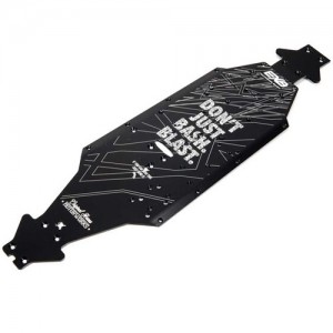 [ARRMA] ALUMINUM CHASSIS CNC 7075 T6 LWB (BLACK) (1PC) for Talion 