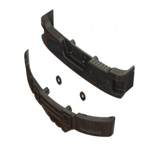 [ARRMA] AR320461 BUMPER SET (BLACK CHROME) 