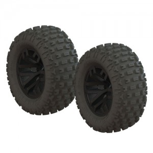 [ARRMA] AR550044 dBoots Fortress MT Tire Set Glued Blk (2) 
