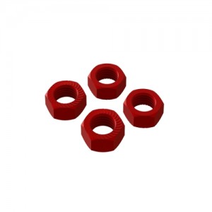 [ARRMA] AR310906 Aluminum Wheel Nut 17mm Red (4) 
