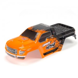 [ARRMA] AR402208 GRANITE 4X4 BLX PAINTED DECALED TRIMMED BODY (ORANGE/BLACK) 