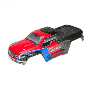 [ARRMA] AR402196 Body Pntd/Decaled GRANITE VOLTAGE Red/Blk 