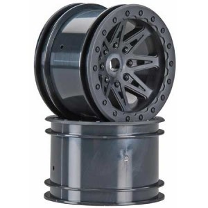 [Axial] AX08135 2.2 Rebel Wheels 41mm Wide Black (2) 