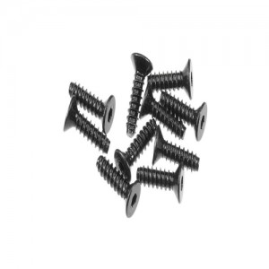 [Axial] AXA0414 Hex Sckt TappingFlat Hd M2.6x10mm Blk (10) 