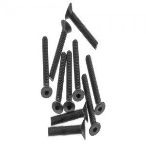 [Axial] AXA148 Hex Socket Flat Head M3x18mm Black (10) 
