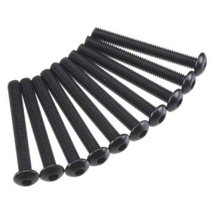 [Axial] AXA120 Hex Socket Button Head M3x25mm Black (10) 