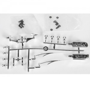 [Axial] AX31556 67 ChevroletC/10 Body Details Chrome SCX10 