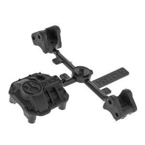 [Axial] AX31437 AR44 Diff Cover & Link Mounts Black 