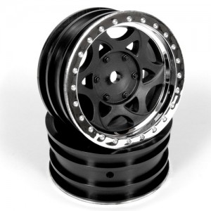 [Axial] AX08140 1.9 Walker Evans Street Whl Chr/Blk (2) 