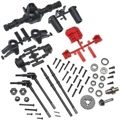 [���ܼ�] AXIC1438 [Axial] AX31438 AR44 Locked Axle Set Front/Rear Complete