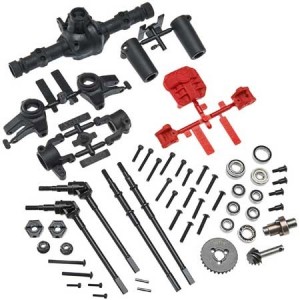 [Axial] AX31438 AR44 Locked Axle Set Front/Rear Complete 