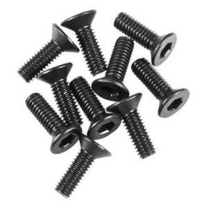 [Axial] AX31372 M2.6x8mm Hex Socket Flat Head Black (10) 