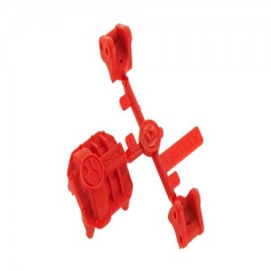 [Axial] AX31384 AR44 Differential Cover/Link Mounts Red 