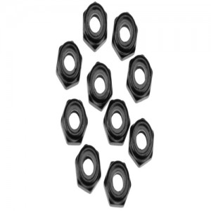 [Axial] AXA1053 Nylon Locking Hex Nut M3 Black (10) 