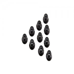 [Axial] AX31250 Serrated Nylon Lock Nut Black 4mm (10) 